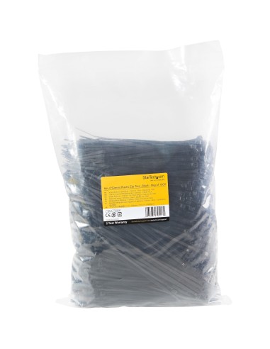 StarTech.com Bridas de 15cm para cables - 3 mm de ancho, 39 mm de diámetro, soportan 18 kg de tensión, de nylon, cierre