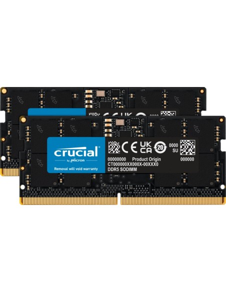 Crucial CT2K16G48C40S5 módulo de memoria 32 GB 2 x 16 GB DDR5 Crucial CT2K16G48C40S5 módulo de memoria 32 GB 2 x 16 GB DDR5