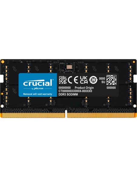 Crucial CT32G48C40S5 módulo de memoria 32 GB 1 x 32 GB DDR5 Crucial CT32G48C40S5 módulo de memoria 32 GB 1 x 32 GB DDR5