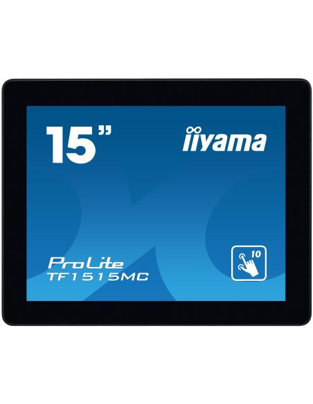 iiyama TF1515MC-B2 pantalla de señalización 38,1 cm (15") LED 350 cd   m² XGA Negro Pantalla táctil iiyama TF1515MC-B2 pantalla de señalización 38,1 cm (15") LED 350 cd   m² XGA Negro Pantalla táctil