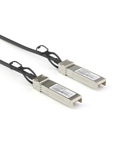 StarTech.com Cable de 1m Twinax SFP+ a SFP+ con Conexión Directa 10GbE- Compatible con DAC-SFP-10G-1M de Dell EMC - Cobre - DAC
