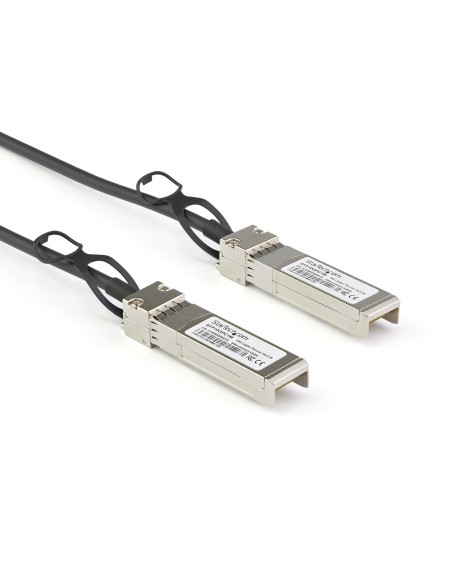 StarTech.com Cable de 1m Twinax SFP+ a SFP+ con Conexión Directa 10GbE- Compatible con DAC-SFP-10G-1M de Dell EMC - Cobre - DAC