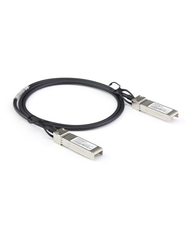 StarTech.com Cable de 1m Twinax SFP+ a SFP+ con Conexión Directa 10GbE- Compatible con DAC-SFP-10G-1M de Dell EMC - Cobre - DAC