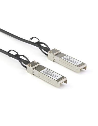 StarTech.com Cable de 2m Twinax SFP+ a SFP+ con Conexión Directa 10GbE- Compatible con DAC-SFP-10G-2M de Dell EMC - Cobre - DAC