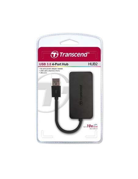 Transcend HUB2 Negro Transcend HUB2 Negro