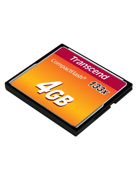 Transcend TS4GCF133 memoria flash 4 GB CompactFlash MLC Transcend TS4GCF133 memoria flash 4 GB CompactFlash MLC