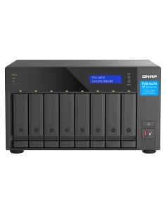 QNAP TVS-h874 NAS Torre Intel® Core™ i5 i5-12400 32 GB DDR4 0 TB QuTS hero Negro