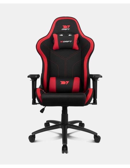 DRIFT DR110BR silla para videojuegos Butaca para jugar Asiento acolchado Negro, Rojo