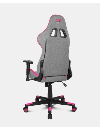 DRIFT DR90 PRO Silla para videojuegos de PC Asiento acolchado Gris, Rosa