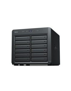 Synology DX1215II caja para disco duro externo Carcasa de disco duro SSD Negro 2.5 3.5"
