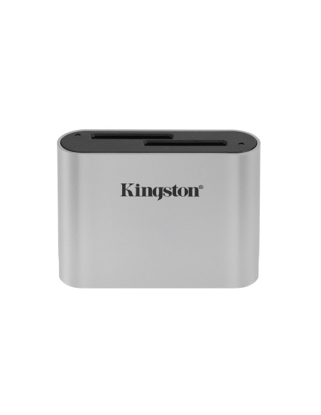 Kingston Technology Lector de tarjetas SDHC SDXC UHS-II de doble ranura para flujo de trabajo USB 3.2 Gen 1 Kingston Technology Lector de tarjetas SDHC SDXC UHS-II de doble ranura para flujo de trabajo USB 3.2 Gen 1