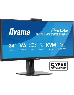 iiyama ProLite XCB3497WQSNPH-B1 pantalla para PC 86,4 cm (34") 3440 x 1440 Pixeles UltraWide Quad HD LED Negro