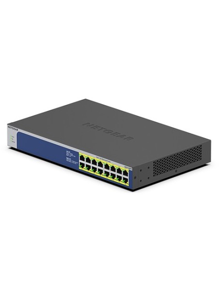NETGEAR GS516PP No administrado Gigabit Ethernet (10 100 1000) Energía sobre Ethernet (PoE) Azul, Gris