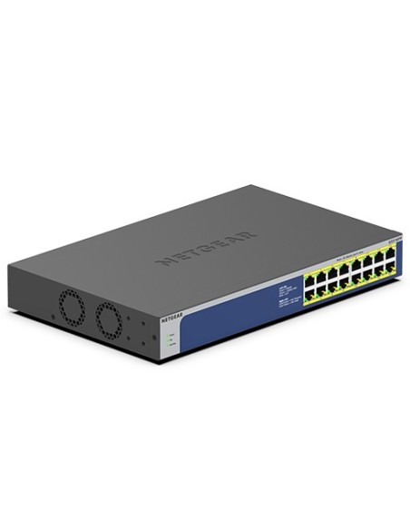 NETGEAR GS516PP No administrado Gigabit Ethernet (10 100 1000) Energía sobre Ethernet (PoE) Azul, Gris