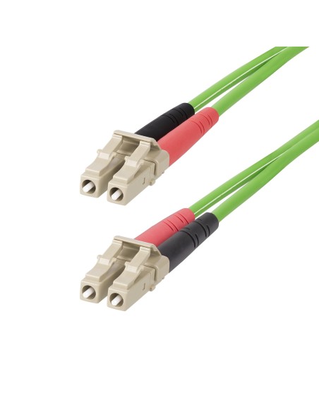StarTech.com Cable de Fibra Óptica LC a LC (UPC) OM5 Multimodo 1m - Dúplex 50 125µm LOMMF Tipo Cremallera VCSEL 40G 100G - No