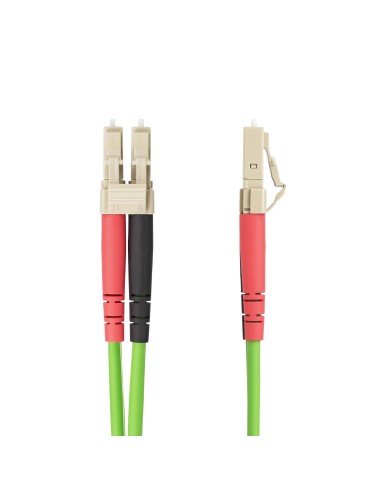 StarTech.com Cable de Fibra Óptica LC a LC (UPC) OM5 Multimodo 1m - Dúplex 50 125µm LOMMF Tipo Cremallera VCSEL 40G 100G - No