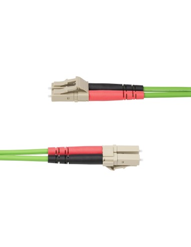 StarTech.com Cable de Fibra Óptica LC a LC (UPC) OM5 Multimodo 1m - Dúplex 50 125µm LOMMF Tipo Cremallera VCSEL 40G 100G - No