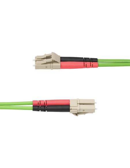 StarTech.com Cable de Fibra Óptica LC a LC (UPC) OM5 Multimodo 1m - Dúplex 50 125µm LOMMF Tipo Cremallera VCSEL 40G 100G - No