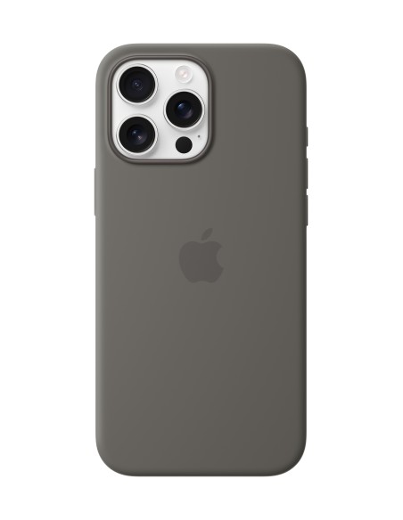 Apple Funda de silicona con MagSafe para el iPhone 16 Pro Max - Gris piedra Apple Funda de silicona con MagSafe para el iPhone 16 Pro Max - Gris piedra