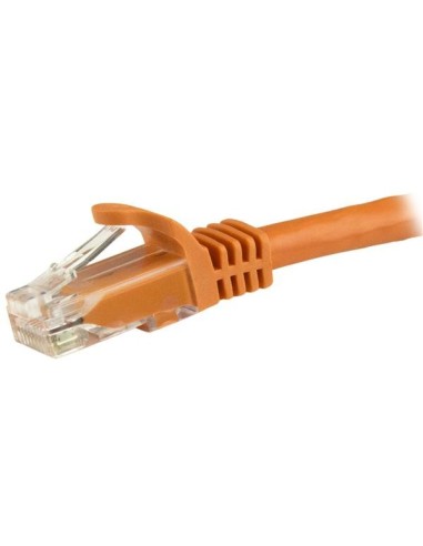 StarTech.com Cable de 1,5m Cat6 Ethernet de Red Naranja - RJ45 sin Enganches - 24AWG