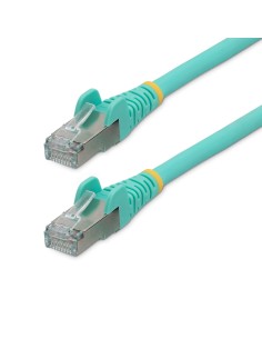 StarTech.com Cable de 1,5m de Red Ethernet CAT6a - Aguamarina - Low Smoke Zero Halogen (LSZH) - 10GbE - 500MHz - PoE++ de 100W