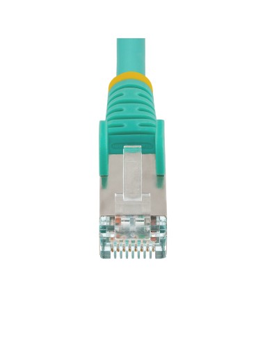 StarTech.com Cable de 7,5m de Red Ethernet CAT6a - Aguamarina - Low Smoke Zero Halogen (LSZH) - 10GbE - 500MHz - PoE++ de 100W