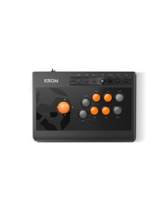 Krom Kumite Negro USB Panel de mandos tipo máquina recreativa Analógico Digital PlayStation 4, Playstation, Playstation 3, Xbox 2