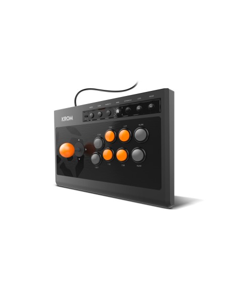 Krom Kumite Negro USB Panel de mandos tipo máquina recreativa Analógico Digital PlayStation 4, Playstation, Playstation 3, Xbox