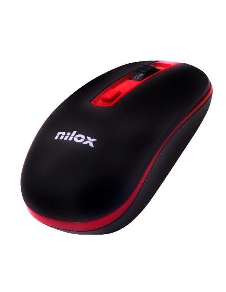 Nilox MOUSE WIRELESS BLACK RED 1600 DPI Nilox MOUSE WIRELESS BLACK RED 1600 DPI