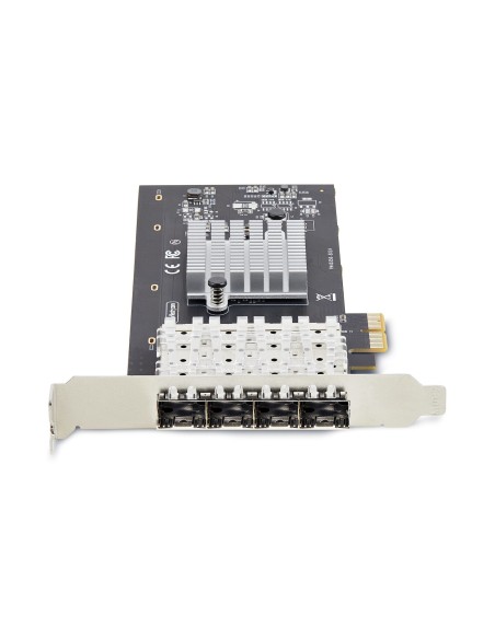 StarTech.com Tarjeta PCIe 2.1x2 (Compatible con x4, x8 y x16) de Red de Fibra Óptica Cobre Ethernet 1Gb SFP de 4 Puertos - StarTech.com Tarjeta PCIe 2.1x2 (Compatible con x4, x8 y x16) de Red de Fibra Óptica Cobre Ethernet 1Gb SFP de 4 Puertos -