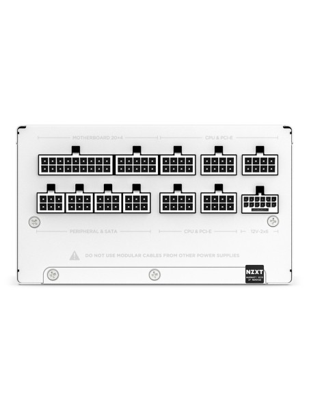 NZXT C850 Gold ATX 3.1 unidad de fuente de alimentación 850 W 24-pin ATX Blanco