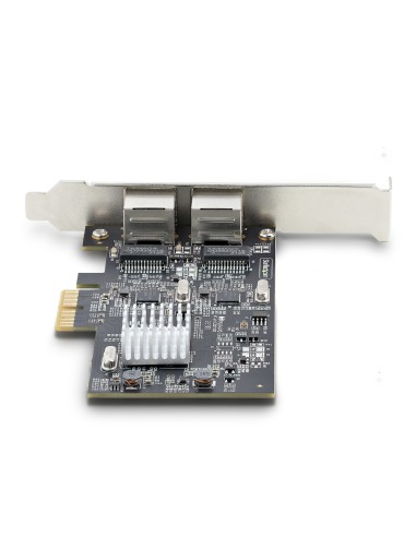 StarTech.com Tarjeta PCI Express de Red Ethernet 2 Puertos NBASE-T 2,5G - NIC I225-V - Tarjeta de Red de 2 Puertos para