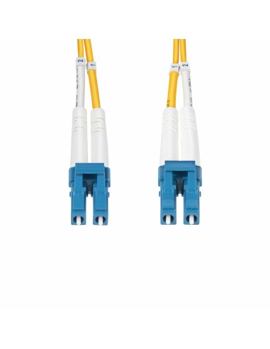 StarTech.com Cable de Fibra Óptica Dúplex LC a LC (UPC) OS2 Monomodo de 1m - 9 125µm - 100G - Resistente a Dobleces - Low
