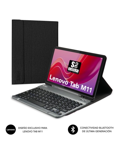 SUBBLIM SUBKT3-BTL310 teclado para móvil QWERTY Español Bluetooth Negro SUBBLIM SUBKT3-BTL310 teclado para móvil QWERTY Español Bluetooth Negro