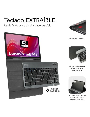 SUBBLIM SUBKT3-BTL310 teclado para móvil QWERTY Español Bluetooth Negro