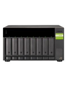 QNAP TL-D800C caja para disco duro externo Carcasa de disco duro SSD Negro, Gris 2.5 3.5"