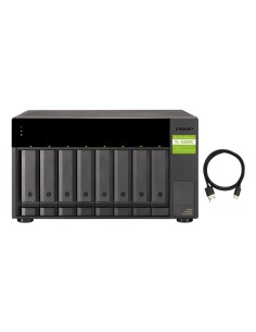 QNAP TL-D800C caja para disco duro externo Carcasa de disco duro SSD Negro, Gris 2.5 3.5" 2