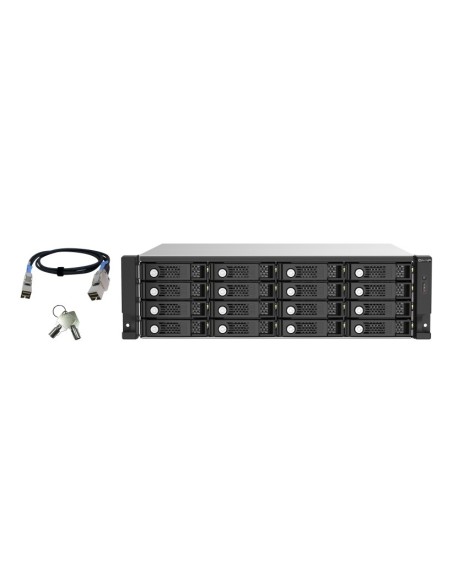 QNAP TL-R1620Sep-RP Caja de disco duro (HDD) Negro, Gris 2.5 3.5" QNAP TL-R1620Sep-RP Caja de disco duro (HDD) Negro, Gris 2.5 3.5"