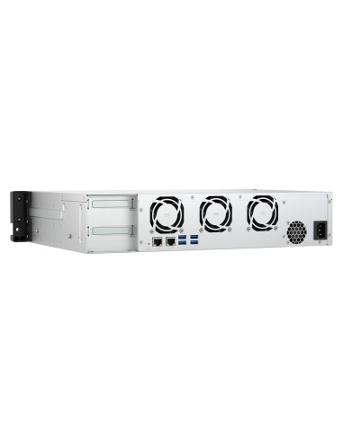 QNAP TS-855EU-8G servidor de almacenamiento NAS Bastidor (2U) Intel Atom® C5125 8 GB DDR4 0 TB QuTS hero Negro