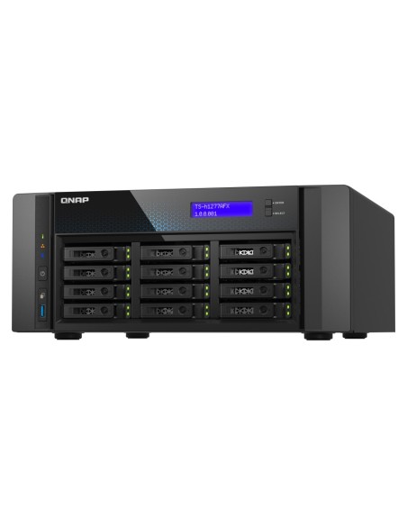 QNAP TS-H1277AFX-R7-32G servidor de almacenamiento NAS Torre AMD Ryzen™ 7 32 GB DDR5 0 TB QuTS hero Negro