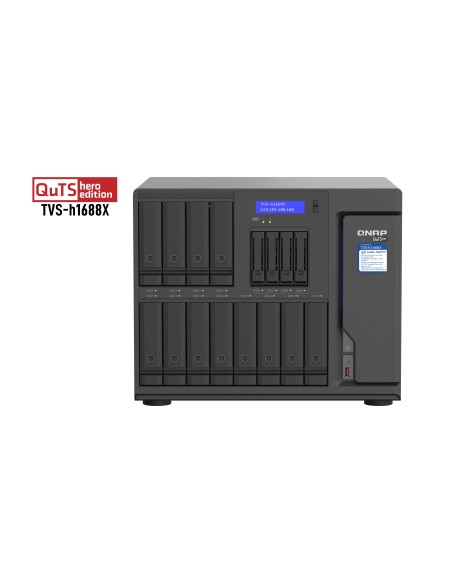 QNAP TVS-h1688X NAS Torre Intel® Xeon® W-1250 32 GB DDR4 0 TB QuTS hero Negro