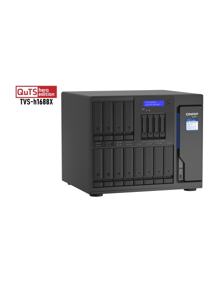 QNAP TVS-h1688X NAS Torre Intel® Xeon® W-1250 32 GB DDR4 0 TB QuTS hero Negro