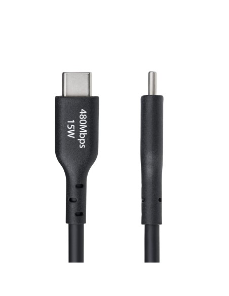 StarTech.com Cable Cargador USB-A a USB-C de 3m - Cable Adaptador USB-A a USB Tipo C - 3A - Cable de Carga y Sincronización -