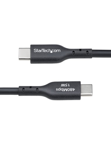 StarTech.com Cable Cargador USB-A a USB-C de 3m - Cable Adaptador USB-A a USB Tipo C - 3A - Cable de Carga y Sincronización -