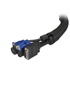StarTech.com Manga de Gestión de Cables de 2m - Envoltura de Cable Flexible en Espiral - Maga Expandible 1,0-1,5" de Diámetro - 2