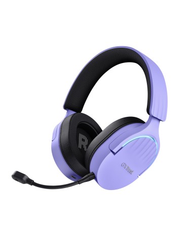 Trust GXT 491P FAYZO Auriculares Inalámbrico y alámbrico Diadema Juego USB tipo A Bluetooth Negro, Púrpura