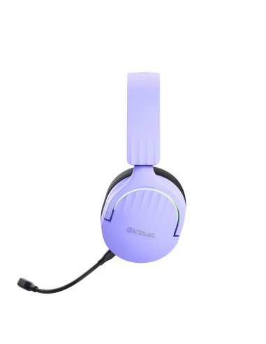 Trust GXT 491P FAYZO Auriculares Inalámbrico y alámbrico Diadema Juego USB tipo A Bluetooth Negro, Púrpura