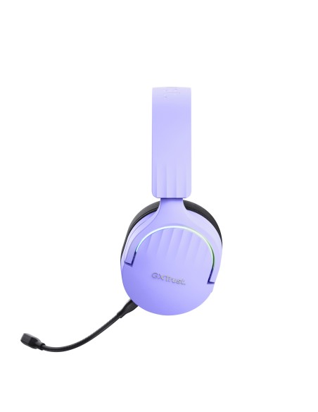Trust GXT 491P FAYZO Auriculares Inalámbrico y alámbrico Diadema Juego USB tipo A Bluetooth Negro, Púrpura