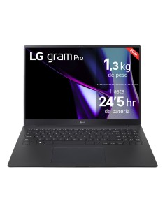 LG Gram Pro 16Z90SP Intel Core Ultra 7 155H Portátil 40,6 cm (16") WQXGA+ 32 GB LPDDR5-SDRAM 1 TB SSD Wi-Fi 6E (802.11ax)