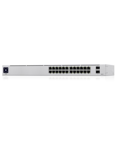 Ubiquiti UniFi 24-Port PoE Gestionado L2 L3 Gigabit Ethernet (10 100 1000) Energía sobre Ethernet (PoE) 1U Plata
